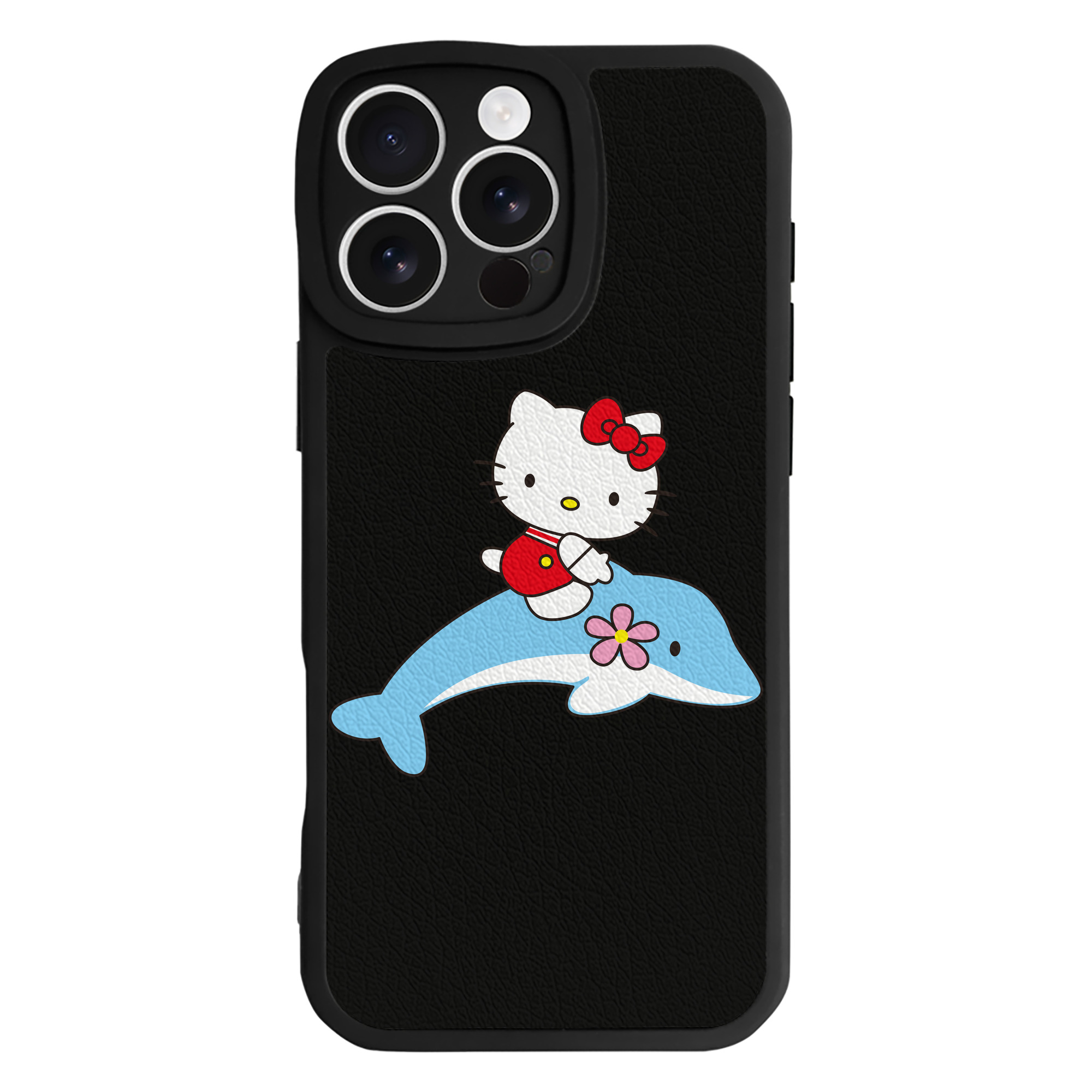 （画像用） Hello Kitty ハローキティ 【iPhone 16シリーズ対応】シリコンスマホケース（レザー調） 材質：シリコン
